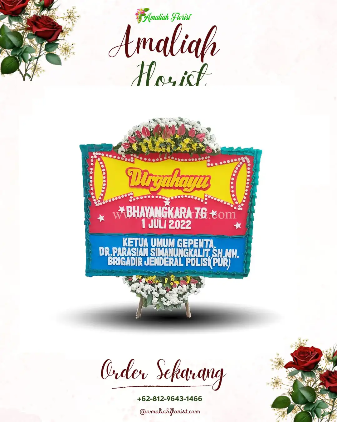 Papan Bunga HUT Ulang Tahun Kejiwan